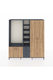 Hyperion Dolap 13 Raflı 3 Çekmeceli 4 Kapaklı 220x44x243 - S553M040V11B