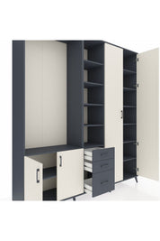 Hyperion Dolap 13 Raflı 3 Çekmeceli 4 Kapaklı 220x44x243 - S553M040V14B