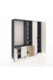 Hyperion Dolap 13 Raflı 3 Çekmeceli 4 Kapaklı 220x44x243 - S553M040V15B