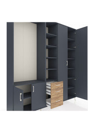 Hyperion Dolap 13 Raflı 3 Çekmeceli 4 Kapaklı 220x44x243 - S553M040V18B