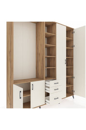 Hyperion Dolap 13 Raflı 3 Çekmeceli 4 Kapaklı 220x44x243 - S553M040V22B