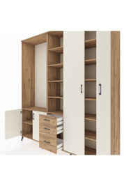 Hyperion Dolap 13 Raflı 3 Çekmeceli 4 Kapaklı 220x44x243 - S553M040V24B