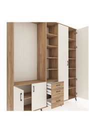 Hyperion Dolap 13 Raflı 3 Çekmeceli 4 Kapaklı 220x44x243 - S553M040V24B