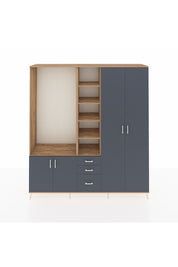 Hyperion Dolap 13 Raflı 3 Çekmeceli 4 Kapaklı 220x44x243 - S553M040V26B