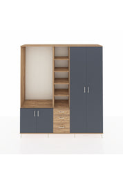 Hyperion Dolap 13 Raflı 3 Çekmeceli 4 Kapaklı 220x44x243 - S553M040V27B