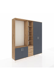 Hyperion Dolap 13 Raflı 3 Çekmeceli 4 Kapaklı 220x44x243 - S553M040V27B