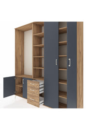Hyperion Dolap 13 Raflı 3 Çekmeceli 4 Kapaklı 220x44x243 - S553M040V27B