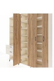 Hyperion Dolap 16 Raflı 2 Çekmeceli 3 Kapaklı 220x44x243 - S553M041V01B