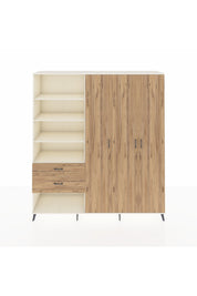 Hyperion Dolap 16 Raflı 2 Çekmeceli 3 Kapaklı 220x44x243 - S553M041V03B