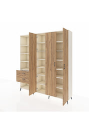 Hyperion Dolap 16 Raflı 2 Çekmeceli 3 Kapaklı 220x44x243 - S553M041V03B