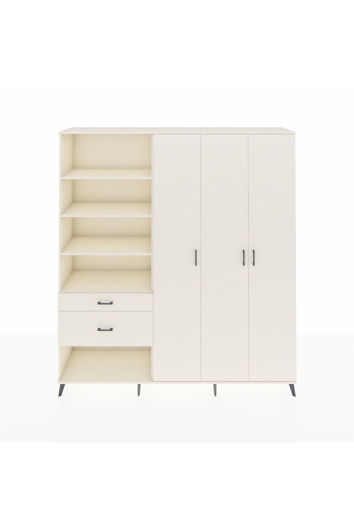 Hyperion Dolap 16 Raflı 2 Çekmeceli 3 Kapaklı 220x44x243 - S553M041V04B