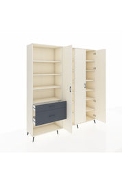 Hyperion Dolap 16 Raflı 2 Çekmeceli 3 Kapaklı 220x44x243 - S553M041V05B