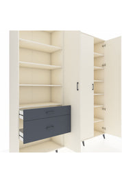 Hyperion Dolap 16 Raflı 2 Çekmeceli 3 Kapaklı 220x44x243 - S553M041V05B