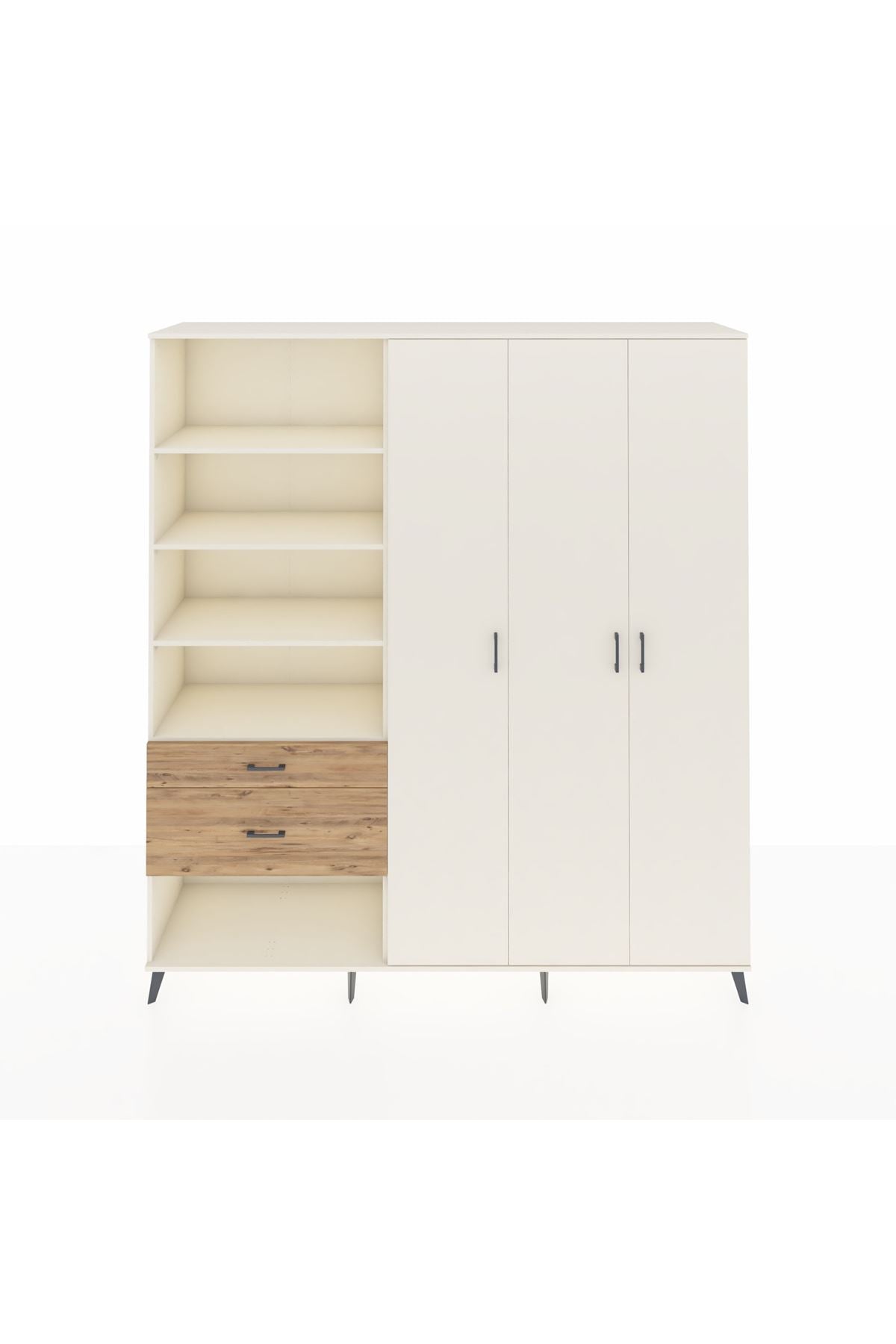 Hyperion Dolap 16 Raflı 2 Çekmeceli 3 Kapaklı 220x44x243 - S553M041V06B