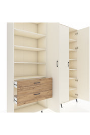 Hyperion Dolap 16 Raflı 2 Çekmeceli 3 Kapaklı 220x44x243 - S553M041V06B