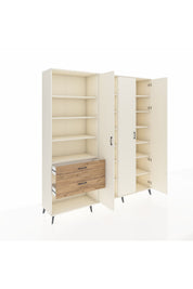 Hyperion Dolap 16 Raflı 2 Çekmeceli 3 Kapaklı 220x44x243 - S553M041V06B