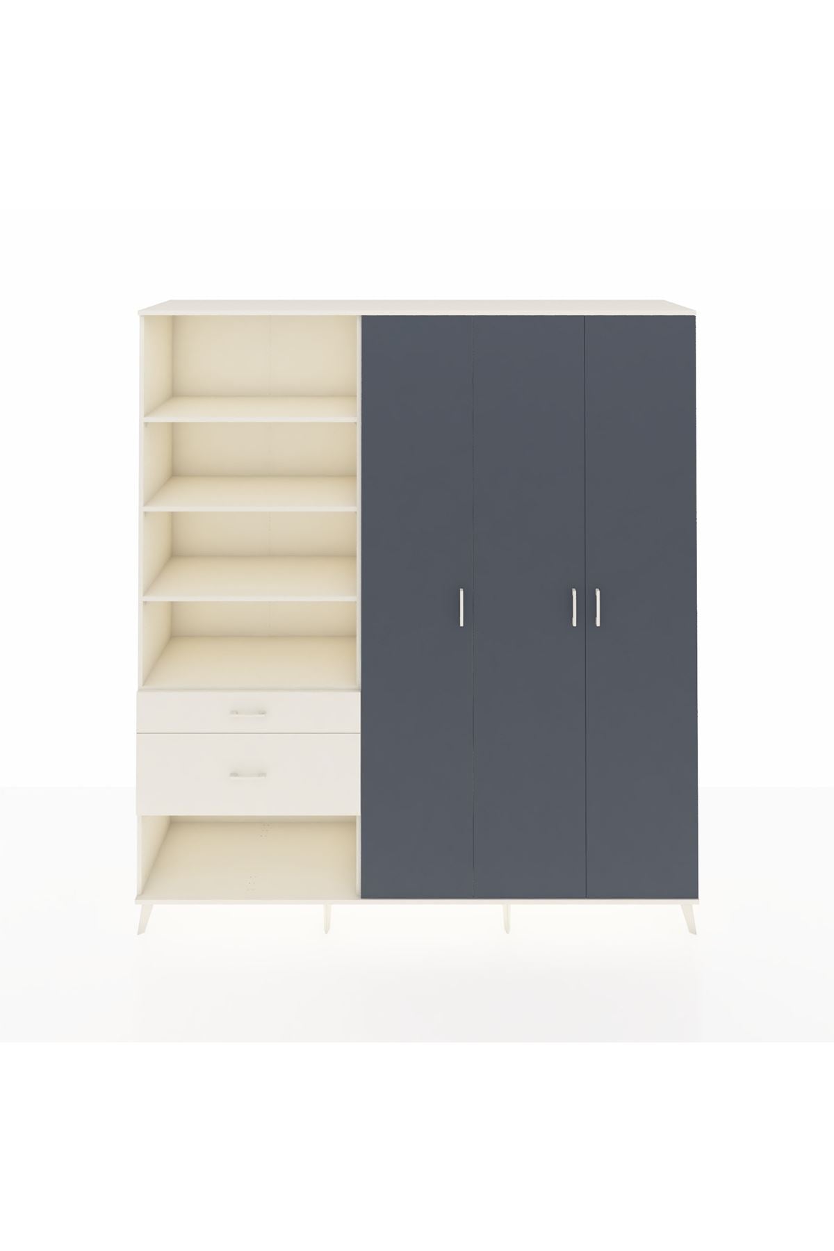 Hyperion Dolap 16 Raflı 2 Çekmeceli 3 Kapaklı 220x44x243 - S553M041V07B