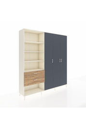 Hyperion Dolap 16 Raflı 2 Çekmeceli 3 Kapaklı 220x44x243 - S553M041V09B