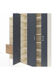 Hyperion Dolap 16 Raflı 2 Çekmeceli 3 Kapaklı 220x44x243 - S553M041V09B