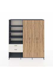 Hyperion Dolap 16 Raflı 2 Çekmeceli 3 Kapaklı 220x44x243 - S553M041V10B