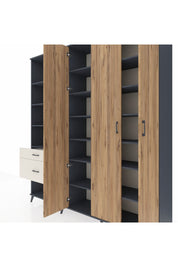 Hyperion Dolap 16 Raflı 2 Çekmeceli 3 Kapaklı 220x44x243 - S553M041V10B