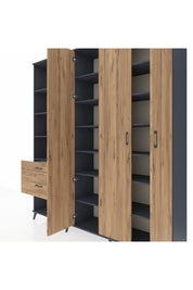 Hyperion Dolap 16 Raflı 2 Çekmeceli 3 Kapaklı 220x44x243 - S553M041V12B