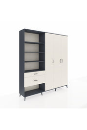 Hyperion Dolap 16 Raflı 2 Çekmeceli 3 Kapaklı 220x44x243 - S553M041V13B