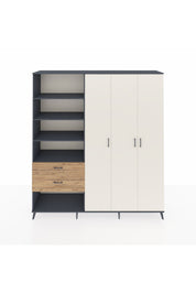 Hyperion Dolap 16 Raflı 2 Çekmeceli 3 Kapaklı 220x44x243 - S553M041V15B