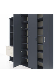 Hyperion Dolap 16 Raflı 2 Çekmeceli 3 Kapaklı 220x44x243 - S553M041V16B