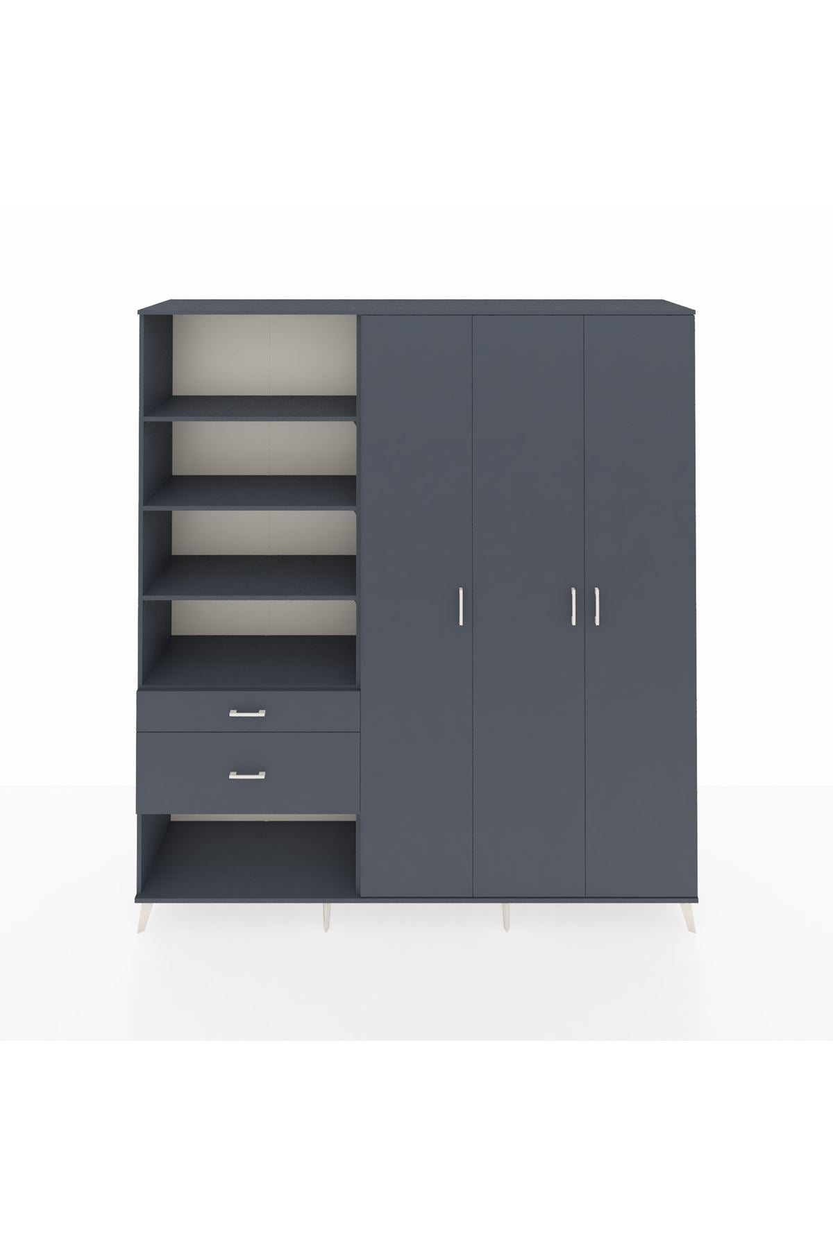 Hyperion Dolap 16 Raflı 2 Çekmeceli 3 Kapaklı 220x44x243 - S553M041V17B