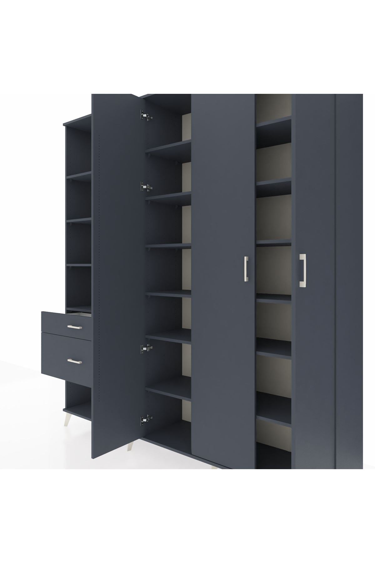 Hyperion Dolap 16 Raflı 2 Çekmeceli 3 Kapaklı 220x44x243 - S553M041V17B