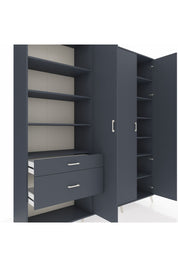 Hyperion Dolap 16 Raflı 2 Çekmeceli 3 Kapaklı 220x44x243 - S553M041V17B