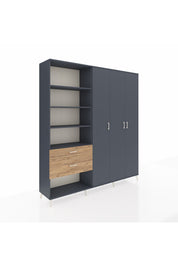 Hyperion Dolap 16 Raflı 2 Çekmeceli 3 Kapaklı 220x44x243 - S553M041V18B