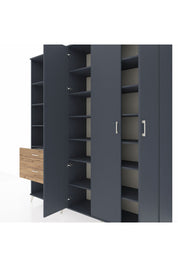 Hyperion Dolap 16 Raflı 2 Çekmeceli 3 Kapaklı 220x44x243 - S553M041V18B