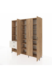 Hyperion Dolap 16 Raflı 2 Çekmeceli 3 Kapaklı 220x44x243 - S553M041V19B