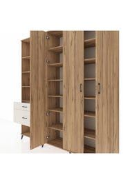 Hyperion Dolap 16 Raflı 2 Çekmeceli 3 Kapaklı 220x44x243 - S553M041V19B