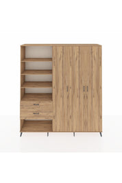 Hyperion Dolap 16 Raflı 2 Çekmeceli 3 Kapaklı 220x44x243 - S553M041V21B