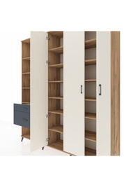 Hyperion Dolap 16 Raflı 2 Çekmeceli 3 Kapaklı 220x44x243 - S553M041V23B