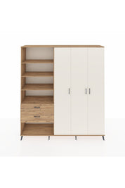 Hyperion Dolap 16 Raflı 2 Çekmeceli 3 Kapaklı 220x44x243 - S553M041V24B