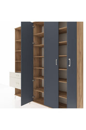 Hyperion Dolap 16 Raflı 2 Çekmeceli 3 Kapaklı 220x44x243 - S553M041V25B