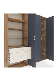 Hyperion Dolap 16 Raflı 2 Çekmeceli 3 Kapaklı 220x44x243 - S553M041V25B