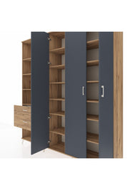 Hyperion Dolap 16 Raflı 2 Çekmeceli 3 Kapaklı 220x44x243 - S553M041V27B