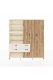 Hyperion Dolap 14 Raflı 4 Çekmeceli 4 Kapaklı 220x44x243 - S553M042V01B