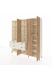 Hyperion Dolap 14 Raflı 4 Çekmeceli 4 Kapaklı 220x44x243 - S553M042V01B