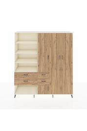 Hyperion Dolap 14 Raflı 4 Çekmeceli 4 Kapaklı 220x44x243 - S553M042V03B