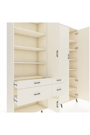 Hyperion Dolap 14 Raflı 4 Çekmeceli 4 Kapaklı 220x44x243 - S553M042V04B