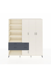 Hyperion Dolap 14 Raflı 4 Çekmeceli 4 Kapaklı 220x44x243 - S553M042V05B