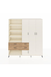 Hyperion Dolap 14 Raflı 4 Çekmeceli 4 Kapaklı 220x44x243 - S553M042V06B