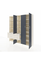 Hyperion Dolap 14 Raflı 4 Çekmeceli 4 Kapaklı 220x44x243 - S553M042V07B