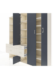 Hyperion Dolap 14 Raflı 4 Çekmeceli 4 Kapaklı 220x44x243 - S553M042V07B